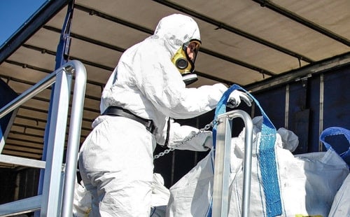 Man Removing Asbestos