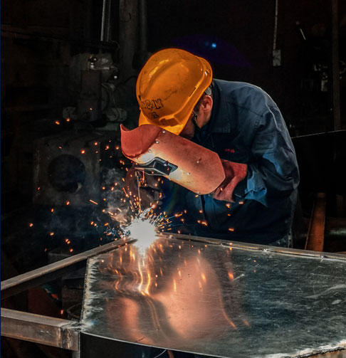 Construction Worker Welding